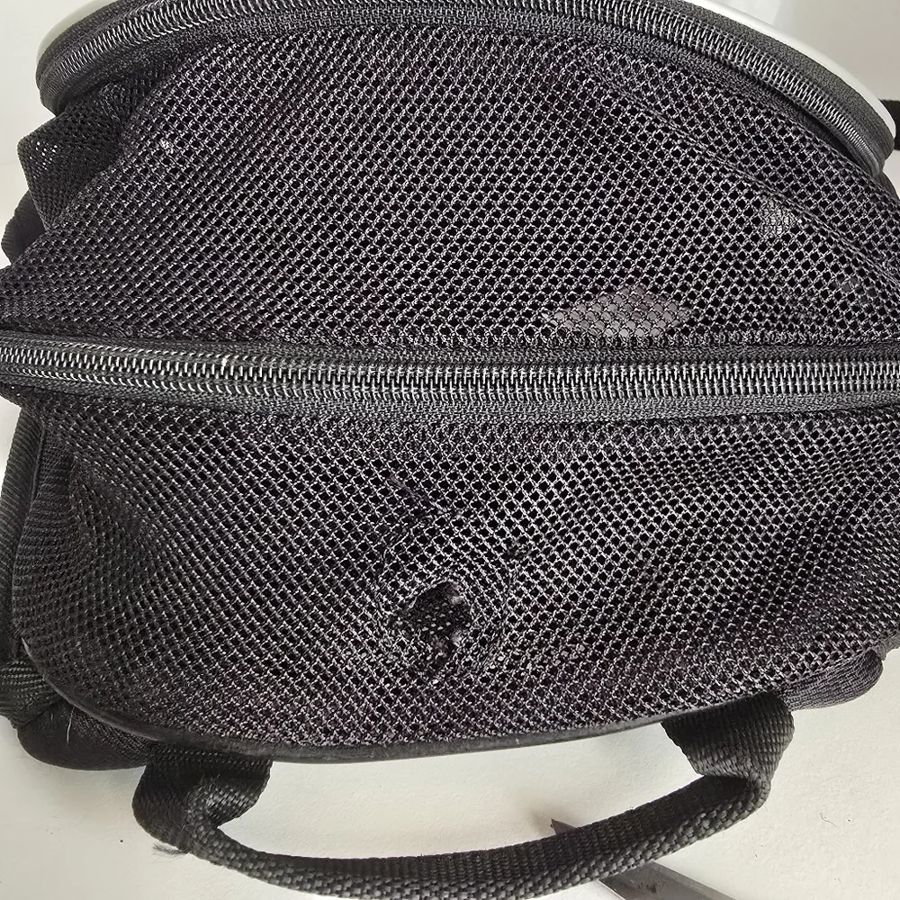 Nike Black Mesh Backpack Streetwear Gym Sports Beach Travel Bag